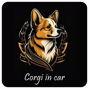 hbO J[XebJ[ CXgt Dog in Car R[M[ B ^Cv Z[teBTC  ` 13x13cm V[ A ^]΍ Dog Sticker O  h 킢  S΍ J[