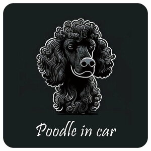 hbO J[XebJ[ CXgt Dog in Car v[h A^Cv Z[teBTC  ` 13x13cm V[ A ^]΍ Dog Sticker O  h 킢  S΍ J[T