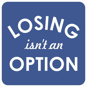 Losing isn�ft an option �f�j���u���[13x13cm �T�C���X�e�b�J�[ �V�[�� �����` �� �X�e�b�J�[ �D�� �Z���t �싅 �h�� ���� ���O