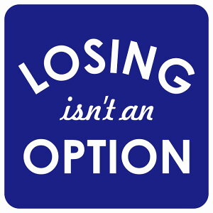 Losing isn�ft an option ���C�����u���[13x13cm �T�C���X�e�b�J�[ �V�[�� �����` �� �X�e�b�J�[ �D�� �Z���t �싅 �h�� ���� ���O