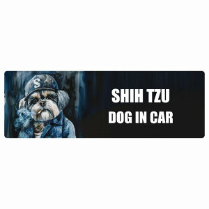  SHIH TZU V[Y[ DOG IN CAR J[XebJ[ V[  ƕ 傢 15x5cm ` h O  hbOI{[h fJ[