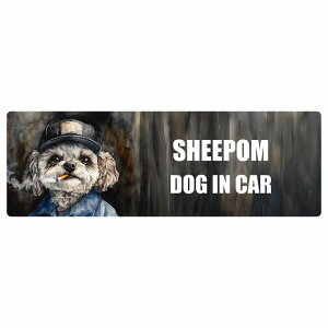  SHEEPOM V[| DOG IN CAR J[XebJ[ V[  ƕ 傢 15x5cm ` h O  hbOI{[h fJ[