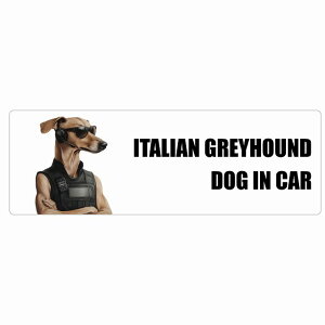  ITALIAN GREYHOUND C^AO[nEh DOG IN CAR J[XebJ[ V[  ZLeBK[h 傢 20x6.7cm ` h O  hbOI{[h fJ[