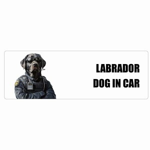  LABRADOR uh[ DOG IN CAR J[XebJ[ V[  ZLeBK[h 傢 20x6.7cm ` h O  hbOI{[h fJ[