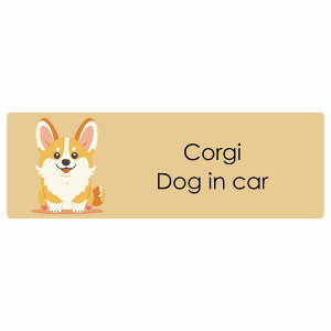  Corgi R[M[ Dog IN CAR J[XebJ[ V[  pXe ݃J[ X^C Aj 20x6.7cm ` h O  hbOI{[h fJ[