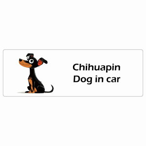  Chihuapin `s Dog IN CAR J[XebJ[ V[  AJ J[gD[ X^C Aj 20x6.7cm ` h O  hbOI{[h fJ[