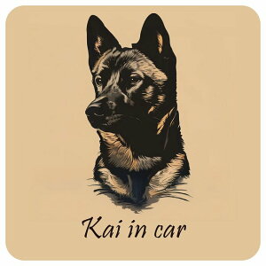 hbO J[XebJ[ CXgt Dog in Car b㌢ A^Cv Z[teBTC  ` 13x13cm V[ A ^]΍ Dog Sticker O  h 킢  S΍ J[TC