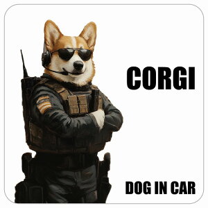  CORGI R[M[ DOG IN CAR J[XebJ[ V[  ZLeBK[h 傢 13x13cm ` h O  hbOI{[h fJ[