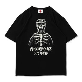 PUNK DRUNKERS パンクドランカーズ ［PDSxMysterio］スカルアイツTEE