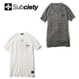 50　SUBCIETY サブサエティー V NECK TEE S/S Guadalupe Tシャツ