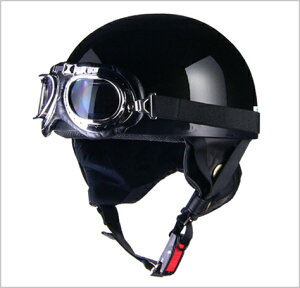 【リード工業】 CROSS CR-750 ビンテージハーフヘルメット ブラックメタリック /LEAD 半帽 半ヘル クロス