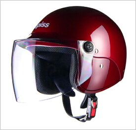 【リード工業】 apiss AP-603 セミジェットヘルメット キャンディーレッド /LEAD アピス