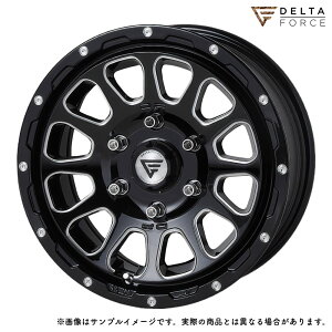 �f���^�t�H�[�X �I�[�o�� 17x8.0J 6H 139.7 +20 �u���b�N�}�V�j���O (BKM) / 17�C���` �z�C�[��1�{ DELTA FORCE OVAL / �n�u�a:106.2 �����h�N���[�U�[ �v���h �n�C���b�N�X ��
