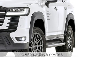 JAOS �I�[�o�[�t�F���_�[ type-S �h���i �}�b�g�u���b�N �����h�N���[�U�[ 300�n VX / AX / GX �yB133053MB�z/ OVER FENDER TYPE-S SET 25MM LC300 STD 21+ MATTE BLACK