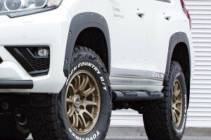 JAOS フェンダーガーニッシュ type-X 塗装品 マットブラック 純正マッドガード装着車用 プラド 150系 【B135066AMB】/ FENDER GARNISH TYPE-X 9MM LC150 PRADO 13+ A/MATTE BLACK