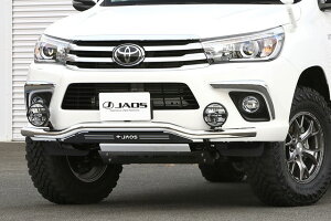 JAOS �t�����g�X�L�b�h�o�[ �|���b�V���^�u���b�N �n�C���b�N�X 125�n �yB150096BZ�z/ FRONT SKID BAR POLISH/BLAST HILUX 17-20