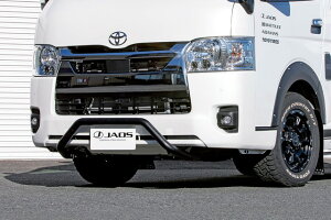 JAOS フロントブッシュバー 標準3型〜 ハイエース 200系 【B180203BK】/ FRONT BUSH BAR HIACE 10+ A