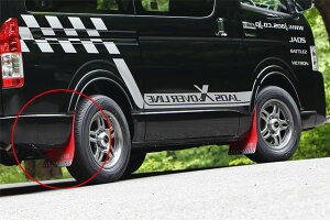 JAOS }bhK[h3 Zbg bh nCG[X 200n MUD GUARD 3 RED FRONT HIACE 04+