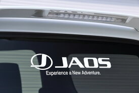 JAOS ステッカー M ホワイト 　 【B651033】/ JAOS STICKER M-SIZE WHITE W=400MM