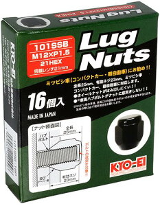 iY Oibg OH(RpNgEy) ܃^Cv 21HEX M12×P1.5 16pcs ubN / Lug Nut (101SSB-16P) KYO-EI