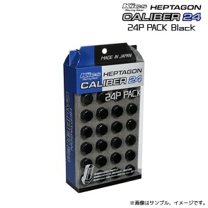 ���i�Y�� Kics �w�v�^�S���L�����o�[24 �i�b�g M12xP1.5 24�� �u���b�N / HEPTAGON CALIBER HPC01K-24 KYO-EI