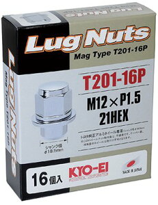 iY Oibg g^A~zC[p }O^Cv M12×P1.5 16pcs N[bL / Mag Type Lug Nut (T201-16P) KYO-EI