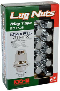 iY Oibg g^A~zC[p }O^Cv M14×P1.5 20pcs N[bL / Mag Type Lug Nut (T241-20P) KYO-EI
