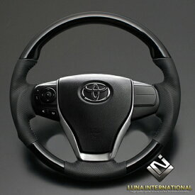 ノア・ヴォクシー・エスクァイア 80系 ZRR8#/ZWR8# ピアノブラック ガングリップ ウッド＆レザーステアリング / フェガーリ FEGGARI ルナ インターナショナル