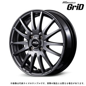 MID WHEELS GriD 15x5.5J +43 4H100 ���^���b�N�O���[(MGR) / 15�C���` �z�C�[��1�{ MID�z�C�[���Y �O���b�h Y27355543343MGRN