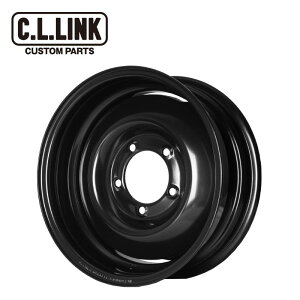 シーエルリンク オールドスタイルスチールホイール 1本 16x6.0J 5H 139.7 -5 ブラック (BK) / 16インチ OLD STYLE STEEL WHEELS C.L.LINK