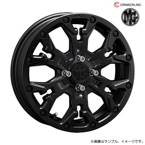 クリムソン MG ゴーレムジュニア アルミホイール1本 15x4.5J 4H 100 +43 マットブラック(MAT BLACK) / 15インチ CRIMSON MG GOLEM Jr.
