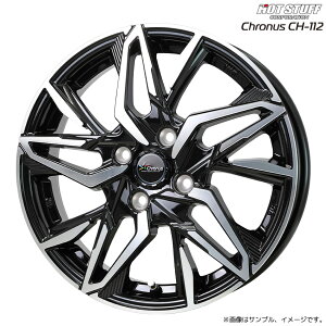 �N���m�X CH-112 �z�C�[��1�{ 15x5.5J 4H 100 +43 ���^���b�N�u���b�N�|���b�V��(MB/P) / 15�C���` �z�b�g�X�^�b�t HOT STUFF Chronus CH112