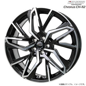 �N���m�X CH-112 �z�C�[��1�{ 18x7.0J 5H 114.3 +38 ���^���b�N�u���b�N�|���b�V��(MB/P) / 18�C���` �z�b�g�X�^�b�t HOT STUFF Chronus CH112