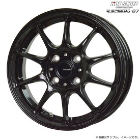 ジー・スピード G-07 ホイール1本 15x5.5J 4H 100 +43 メタリックブラック(MB) / 15インチ ホットスタッフ HOT STUFF G-SPEED G07