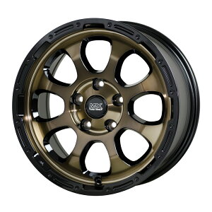 マッドクロス グレイス アルミホイール(1本) 16x7.0 +38 114.3 5H(ブロンズクリア&リムブラック) / 16インチ MAD CROSS GRACE