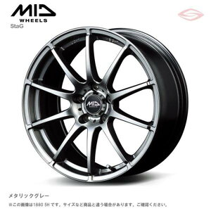 MID�z�C�[���Y �X�^�b�O �z�C�[��1�{ 14x4.5J 4H 100 +46 ���^���b�N�O���C�@�iL�|MODEL�j/14�C���` MID WHEELS STAG