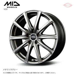 MID�z�C�[���Y V25 �z�C�[��1�{ 15x6.0J 5H 114.3 +45 ���^���b�N�O���C/15�C���` MID WHEELS V25