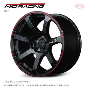 MID[VO R07 A~zC[1{ 18x7.5J 5H 114.3 {50 ubN/bhC/18C` MID RACING