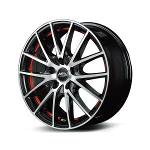 MID�z�C�[���Y RX27 �z�C�[��1�{ 14x4.5J 4H 100 +45 R�^BMP�iBMP�{UC�@RED�j/14�C���` MID WHEELS RX27