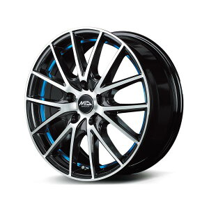 MID�z�C�[���Y RX27 �z�C�[��1�{ 14x4.5J 4H 100 +45 B�^BMP�iBMP�{UC�@BLUE�j/14�C���` MID WHEELS RX27