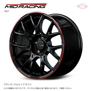 MID[VO R27 A~zC[1{ 18x8.0J 5H 114.3 {45 ubN/bhC/18C` MID RACING