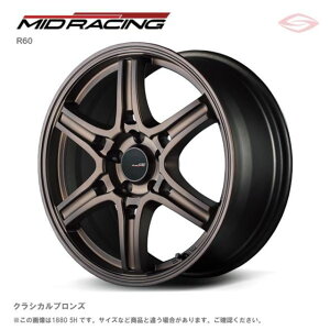 MID[VO R60 A~zC[1{ 18x7.5J 5H 100 {50 NVJuY/18C` MID RACING