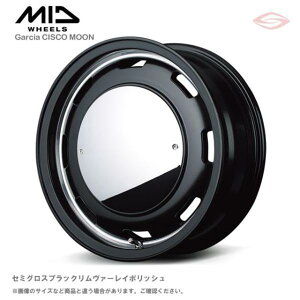 MID�z�C�[���Y �K���V�A �V�X�R���[�� �z�C�[��1�{ 14x4.5J 4H 100 +45 SB�@�Z�~�O���X�u���b�N�{�������@�[���C�|���b�V��/14�C���` MID WHEELS GARCIA CISCO MOON