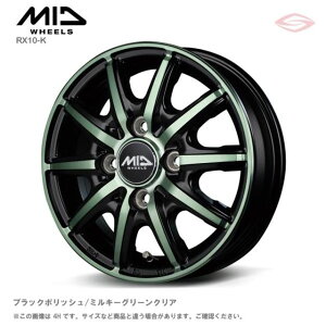MIDzC[Y RX10-K A~zC[1{ 14x4.5J 4H 100 {45 ubN|bV/~L[O[NA/14C` MID WHEELS