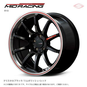 MID[VO R10 A~zC[1{ 18x7.5J 5H 100 {50 NX^ubN/|bV+bh/18C` MID RACING