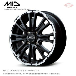 MID�z�C�[���Y �K���V�A �G�X�G�X ���{���o�[ KC �z�C�[��1�{ 12x4.0J 4H 100 +42 �Z�~�O���X�u���b�N�^���{���o�[�|���b�V��/12�C���` MID WHEELS GARCIA SS REVOLVER KC