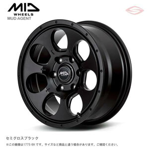 MID�z�C�[���Y �}�b�h�G�[�W�F���g �z�C�[��1�{ 14x4.5J 4H 100 +45 �Z�~�O���X�u���b�N/14�C���` MID WHEELS MUDAGENT