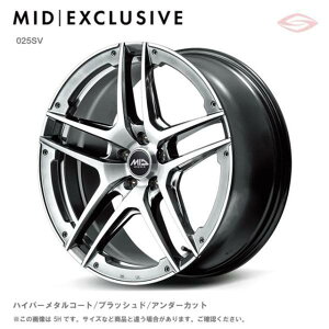 MID�G�N�X�N���[�V�� 025SV �z�C�[��1�{ 18x7.0J 5H 114.3 +40 �@�n�C�p�[���^���R�[�g�^�u���b�V���h�^�A���_�[�J�b�g/18�C���` MID EXCLUSIVE 025SV