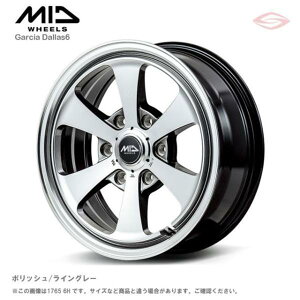 MID�z�C�[���Y �K���V�A �_���X6 �z�C�[��1�{ 14x4.5J 4H 100 +45 �|���b�V�����C���O���[/14�C���` MID WHEELS GARCIA Dallas6