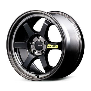 MID���[�V���O R06 �z�C�[��1�{ 18x8.5J 5H 100 +45 �u���b�N�N���A�|���b�V��/18�C���` MID RACING R06